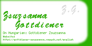 zsuzsanna gottdiener business card